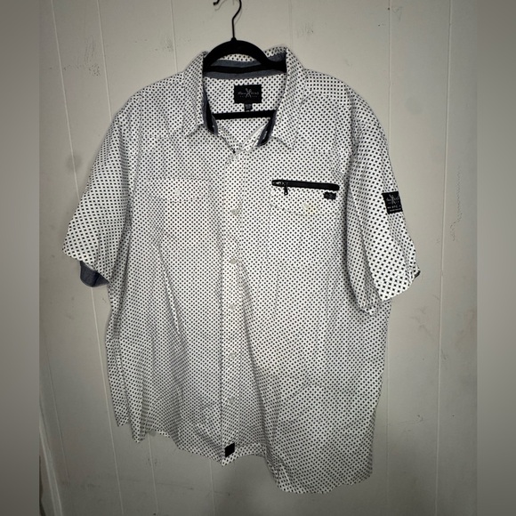Marc Ecko Black and White Geometric Shirt - Picture 2 of 9